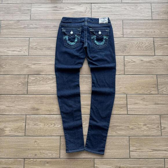 True Religion Denim - Y2K True Religion Blue Rhinestones Denim Jeans